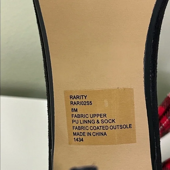 NWOT Betsey Johnson “Rarity” Plaid Bow Heels – 8M - Picture 9 of 10